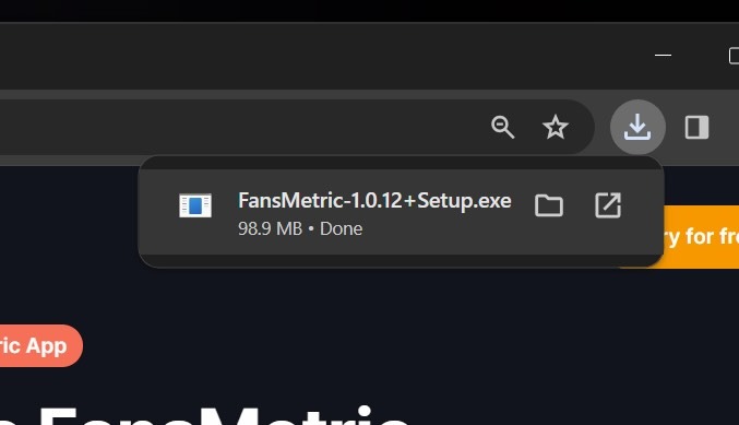 install fansmetric desktop app windows