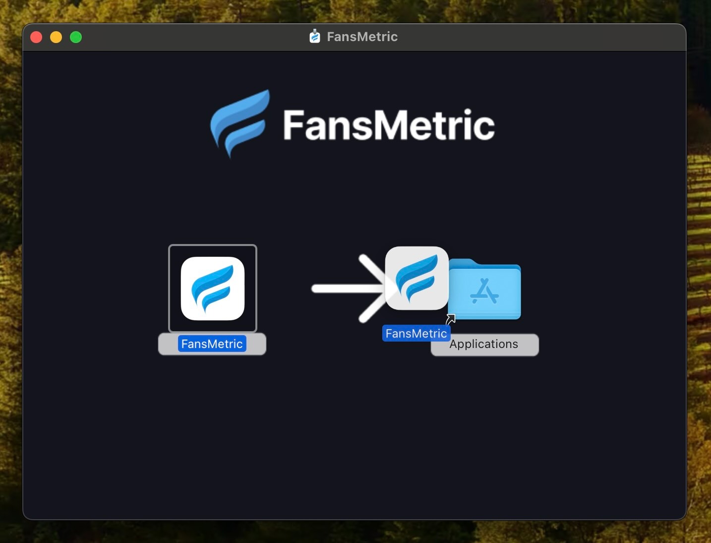 fansmetric install desktop app dmg
