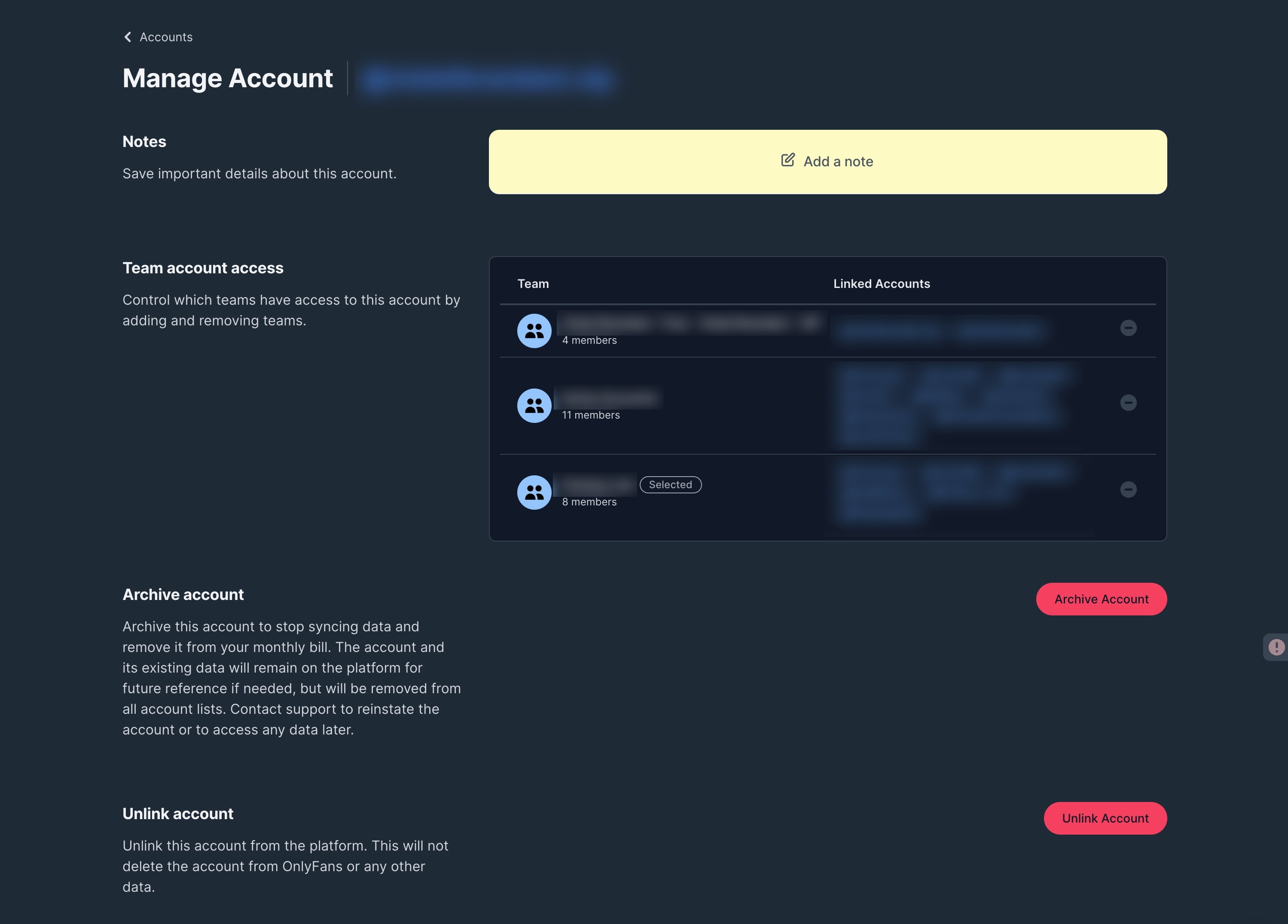 managing onlyfans accounts on fansmetric dashboard