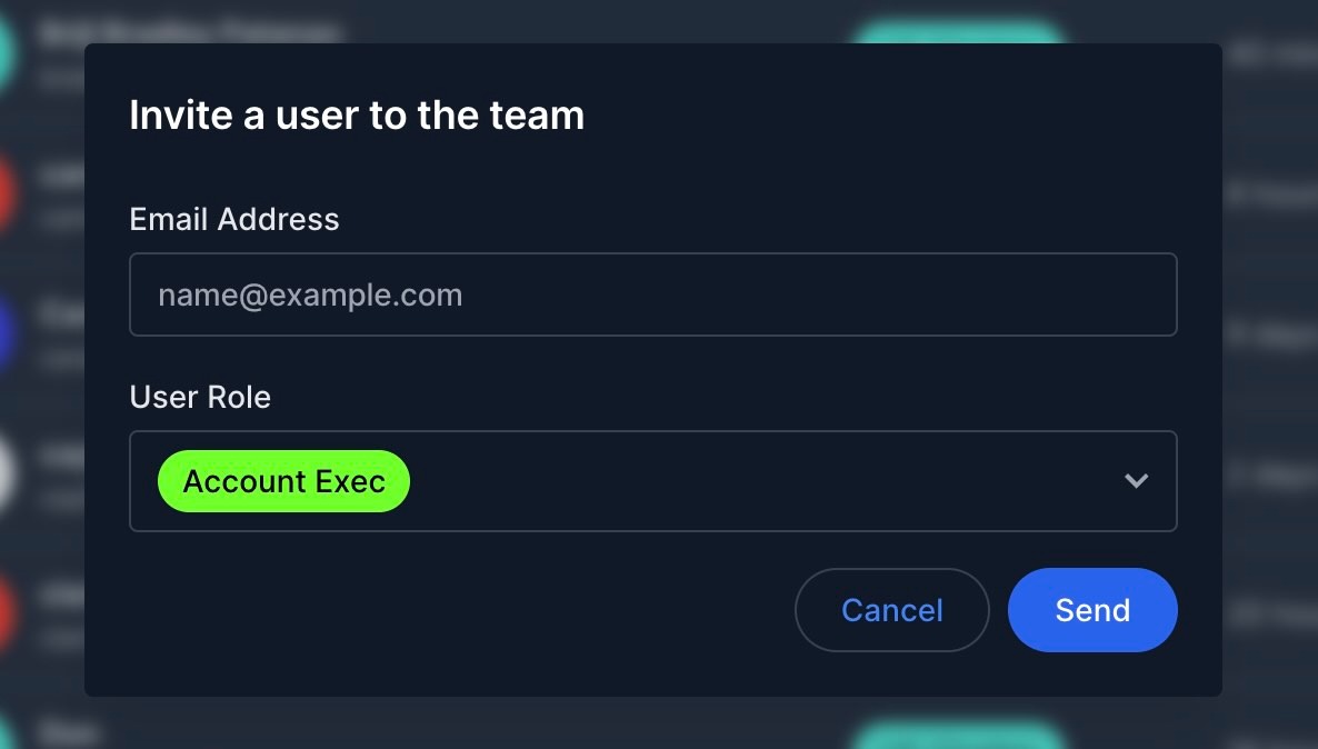 invite user to fansmetric by email